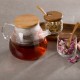قوری شیشه ای صافی دار- 600 میلی لیتر