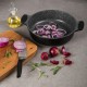 تابه دو دسته سایز 28- دایکست گرانیتی مشکی (در دور استیل)