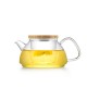 قوری شیشه ای صافی دار-کلاسیک-600 میلی لیتر