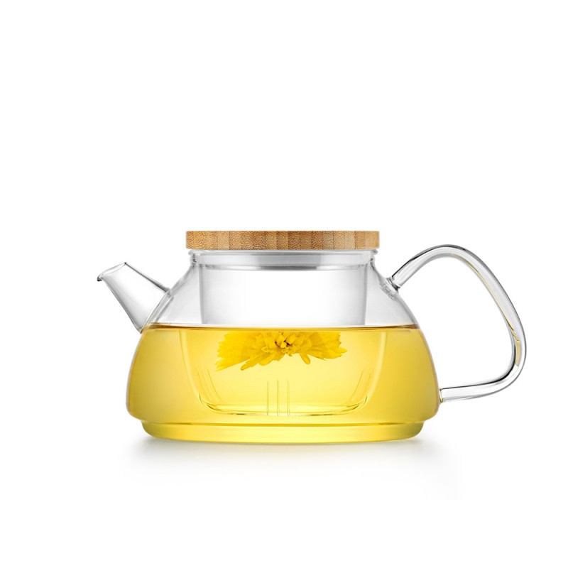 قوری شیشه ای صافی دار-کلاسیک-600 میلی لیتر