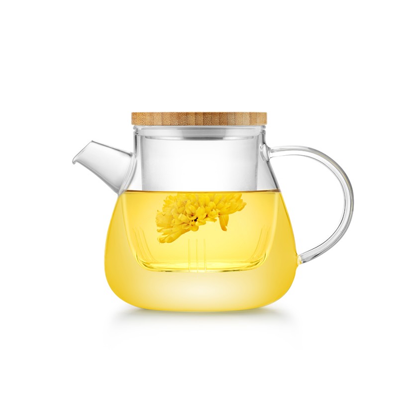 قوری شیشه ای صافی دار- 600 میلی لیتر